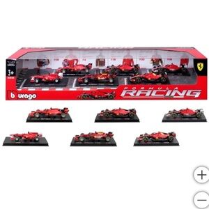 New Bburago 1:43 Ferrari Formula Racing Die-cast Model 6-pack